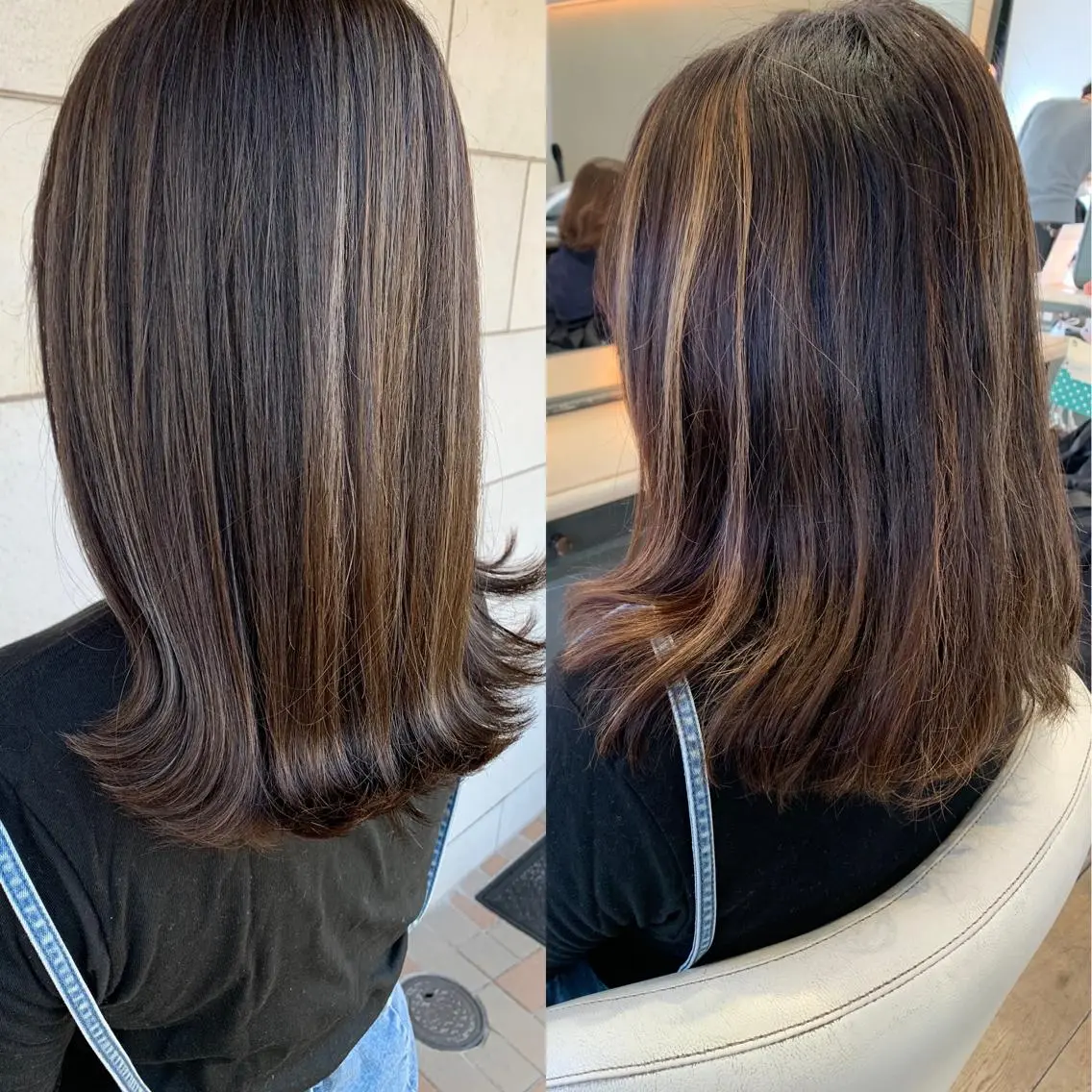 セミロング カラー パーマ ヘアアレンジ メンズ キッズ ネイル グレージュ カット ヘアカラー トリートメント hiro【沿線で叶う 似合わせhair】のヘアスタイル