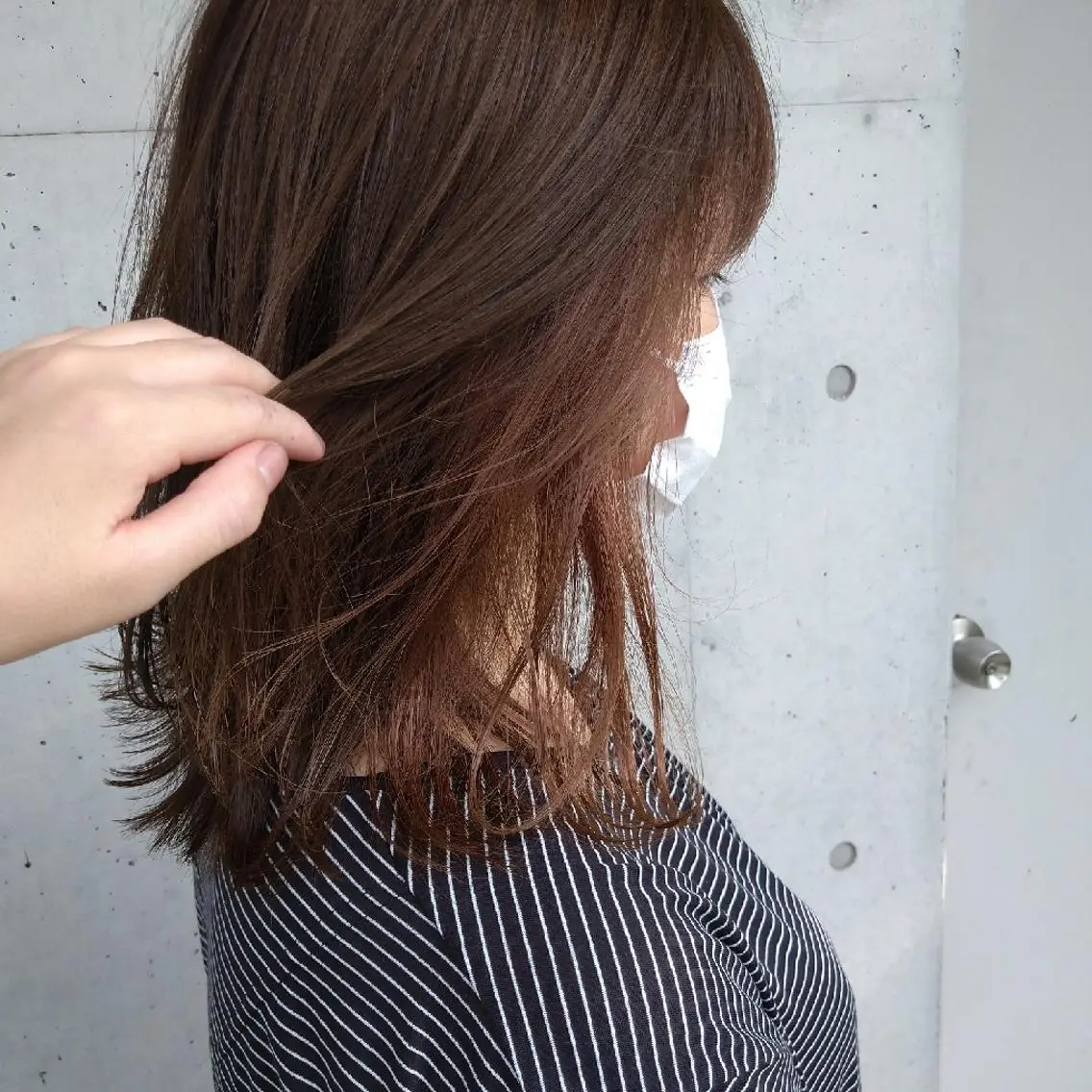 セミロング 山田 智加のヘアスタイル