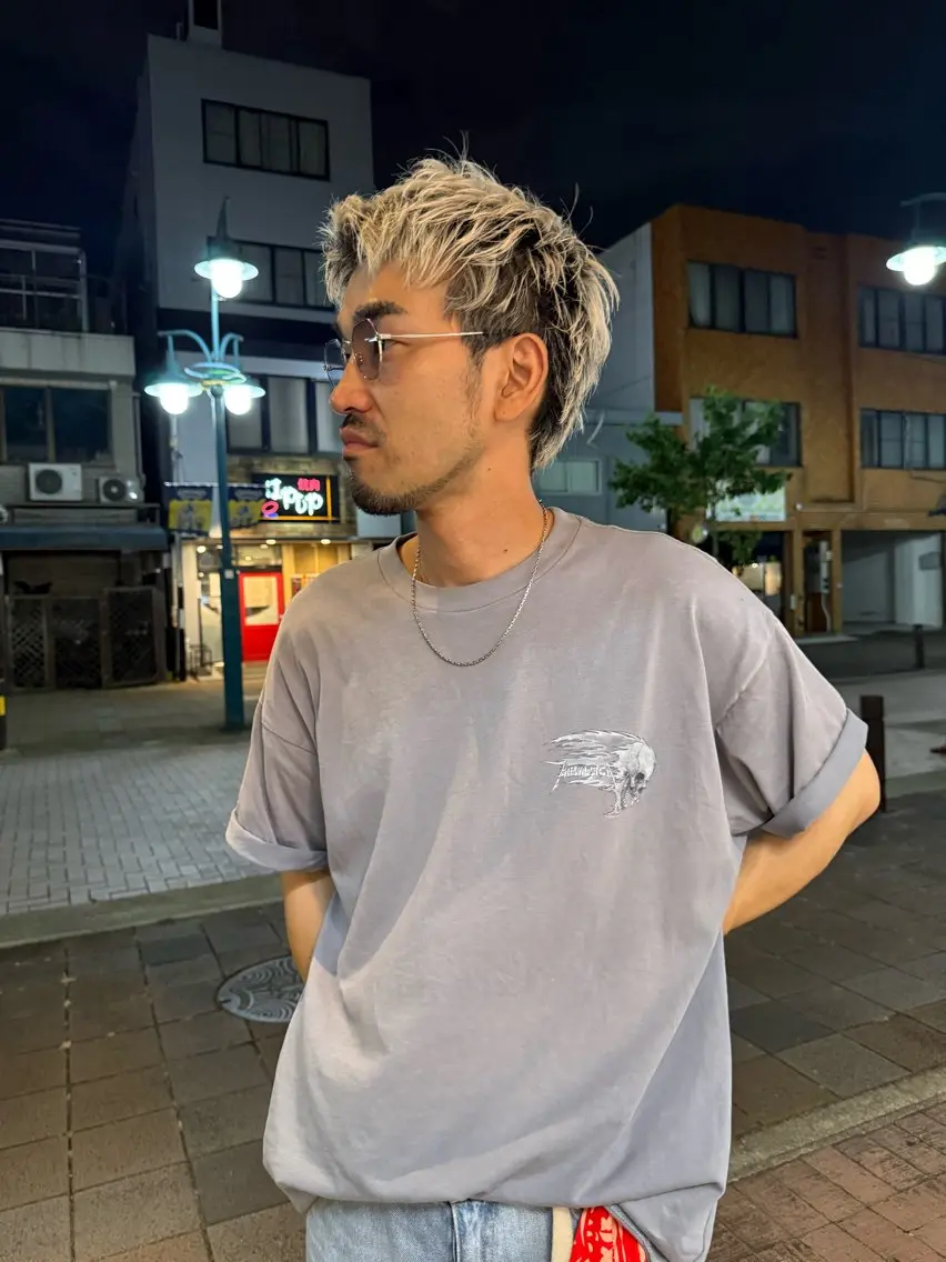 ショート カラー パーマ ヘアアレンジ ブリーチ イルミナカラー オレンジ レイヤーカット ショートヘア カット パーマ 似合わせカット/透明 感カラー/希空のヘアスタイル