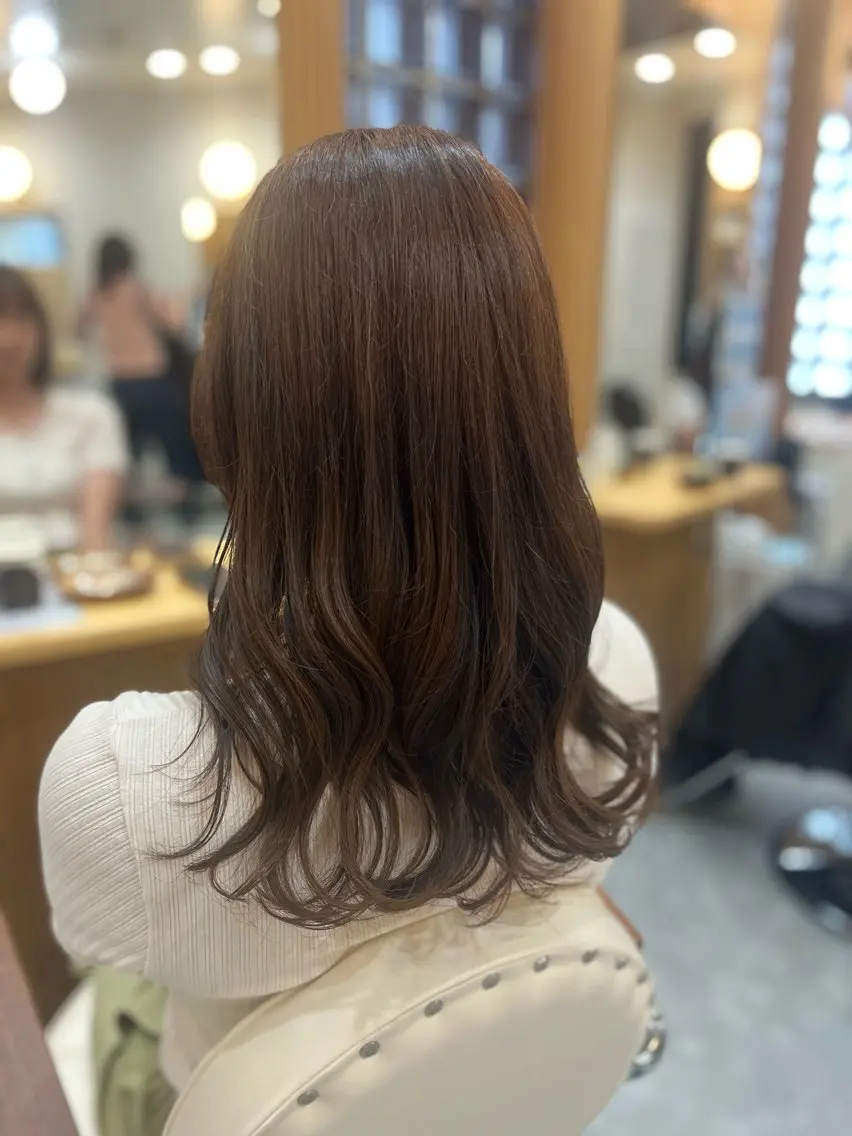 セミロング カラー カット ヘアカラー トリートメント 🌸 ROPEさとみ🌸のヘアスタイル