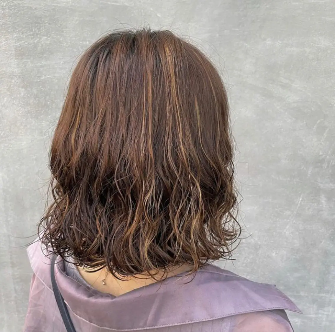 パーマ ボブ カット パーマ トリートメント 片柳 美友季のヘアスタイル
