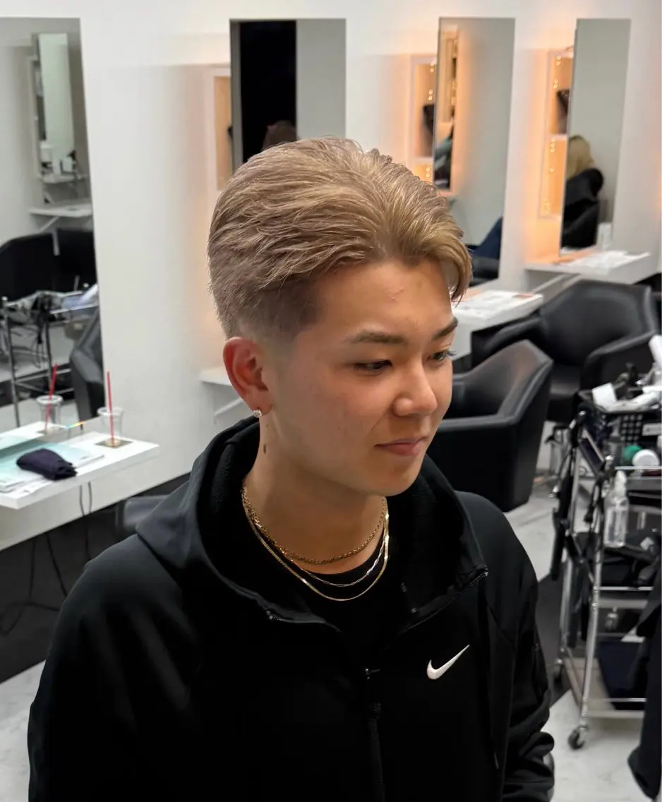 ショート メンズ カット パーマ 【ALEAP】 𝐇𝐀𝐊𝐔のヘアスタイル