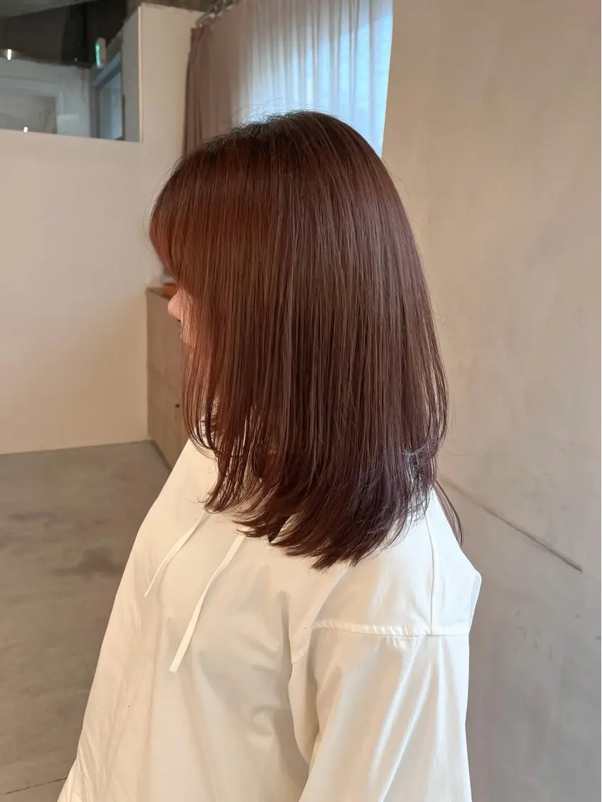 セミロング レイヤーカット カット anri/大阪/ ボブカットのヘアスタイル