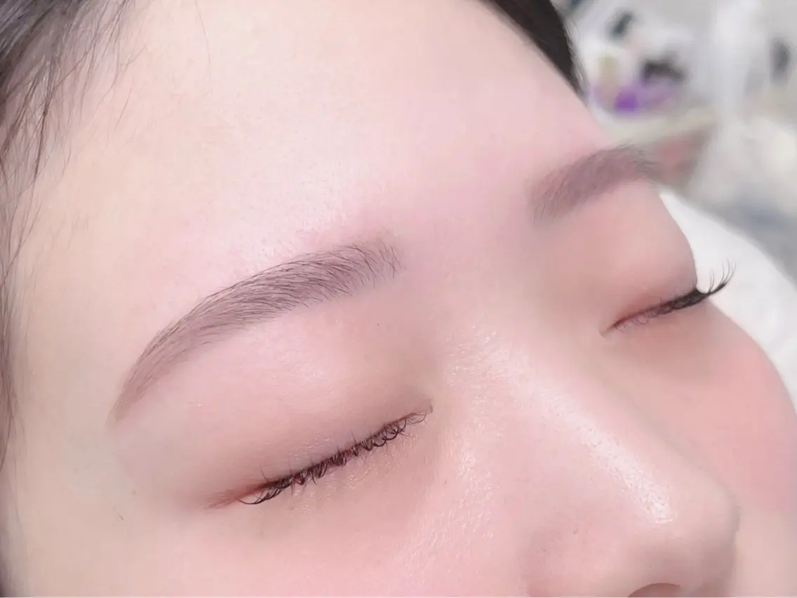 【張り付かないアイブロウパーマ】🫧スタイリング&ワックス込の写真