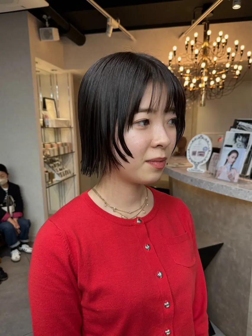 ショート 顔周りカット レイヤーカット reira/堀江/ 似合わせカットのヘアスタイル