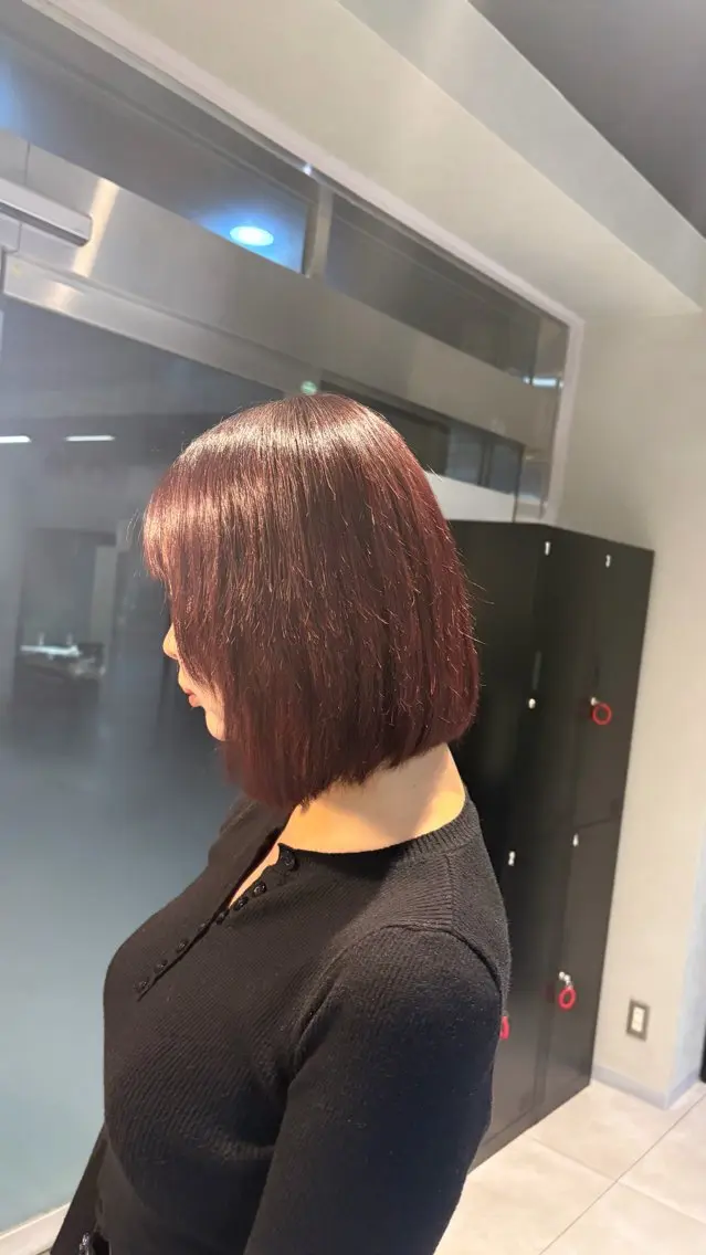 ミディアム カラー ブリーチ ブリーチなしカラー ピンクカラー カット ヘアカラー 透明感カラー/艶髪 🫧ayaneのヘアスタイル