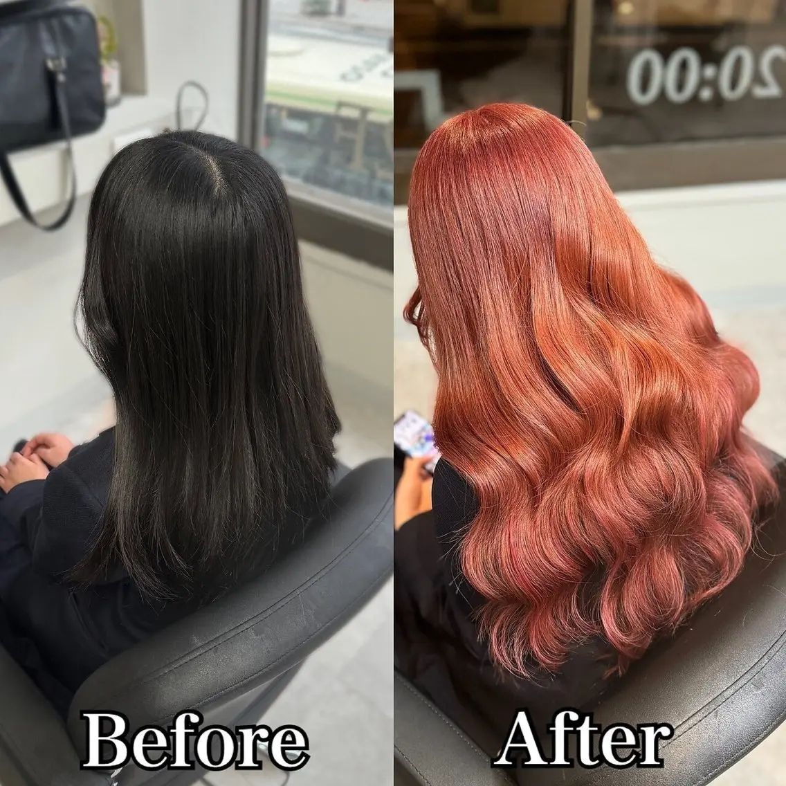 セミロング ヘアカラー エクステ エクステ＆カラー Fav心斎橋店のヘアスタイル