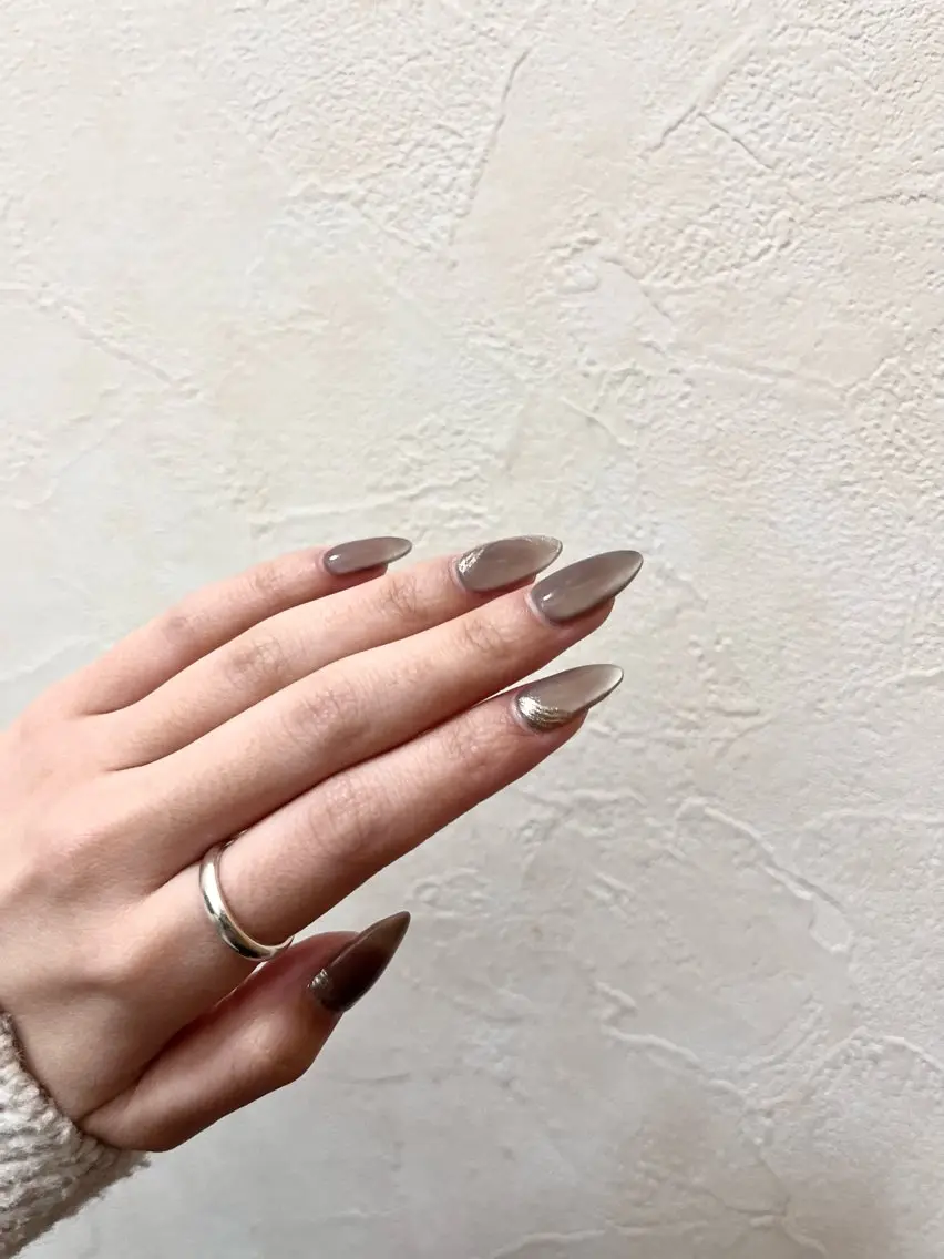 ネイル アートネイル マグネットネイル ミラーネイル ワンカラーネイル Nail salon ♡のネイルデザイン