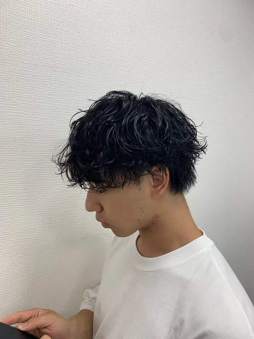 ショート パーマ メンズ カット パーマ ⚡️お値段以上⚡️ RYUKIのヘアスタイル