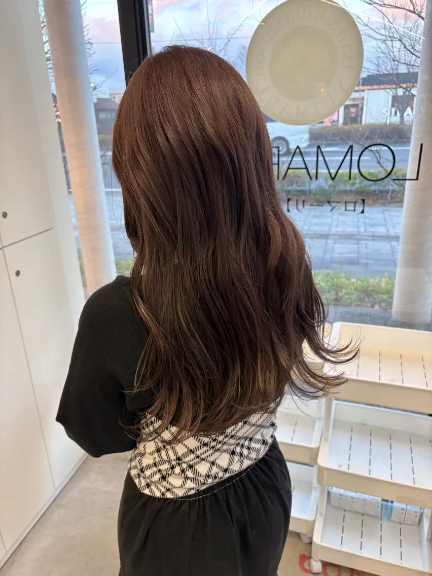ロング カラー ブリーチ ブラウンカラー 透明感カラー ダブルカラー ブリーチなしカラー ヘアカラー トリートメント YUIMARL / 𝐂𝐇𝐈𝐊𝐀のヘアスタイル