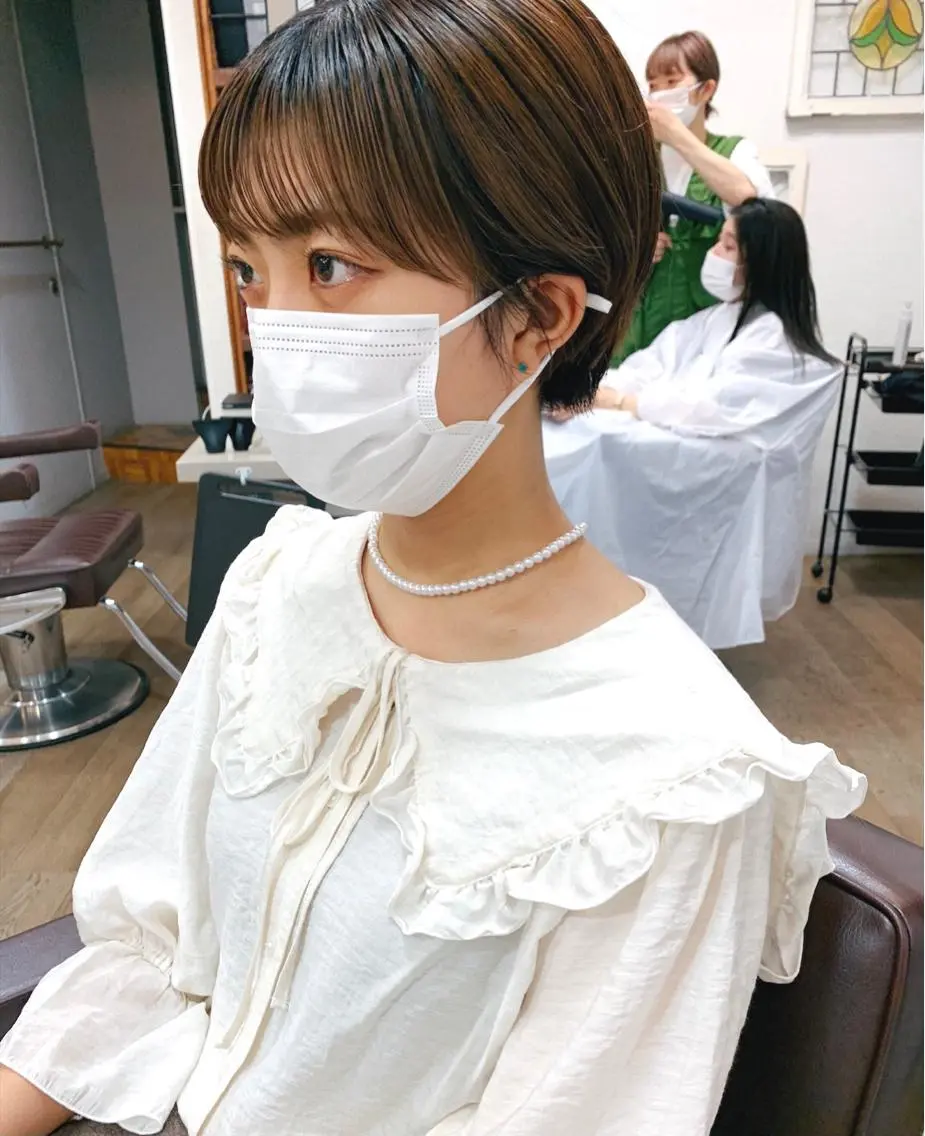 (モデル)ボブ、ショートカット+トリートメントの写真