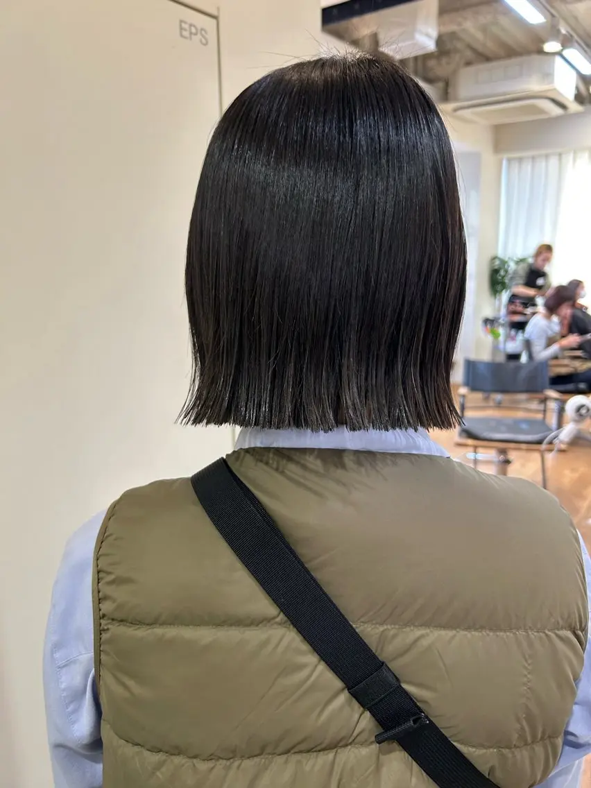 ショート カラー パーマ ボブ 、 、のヘアスタイル