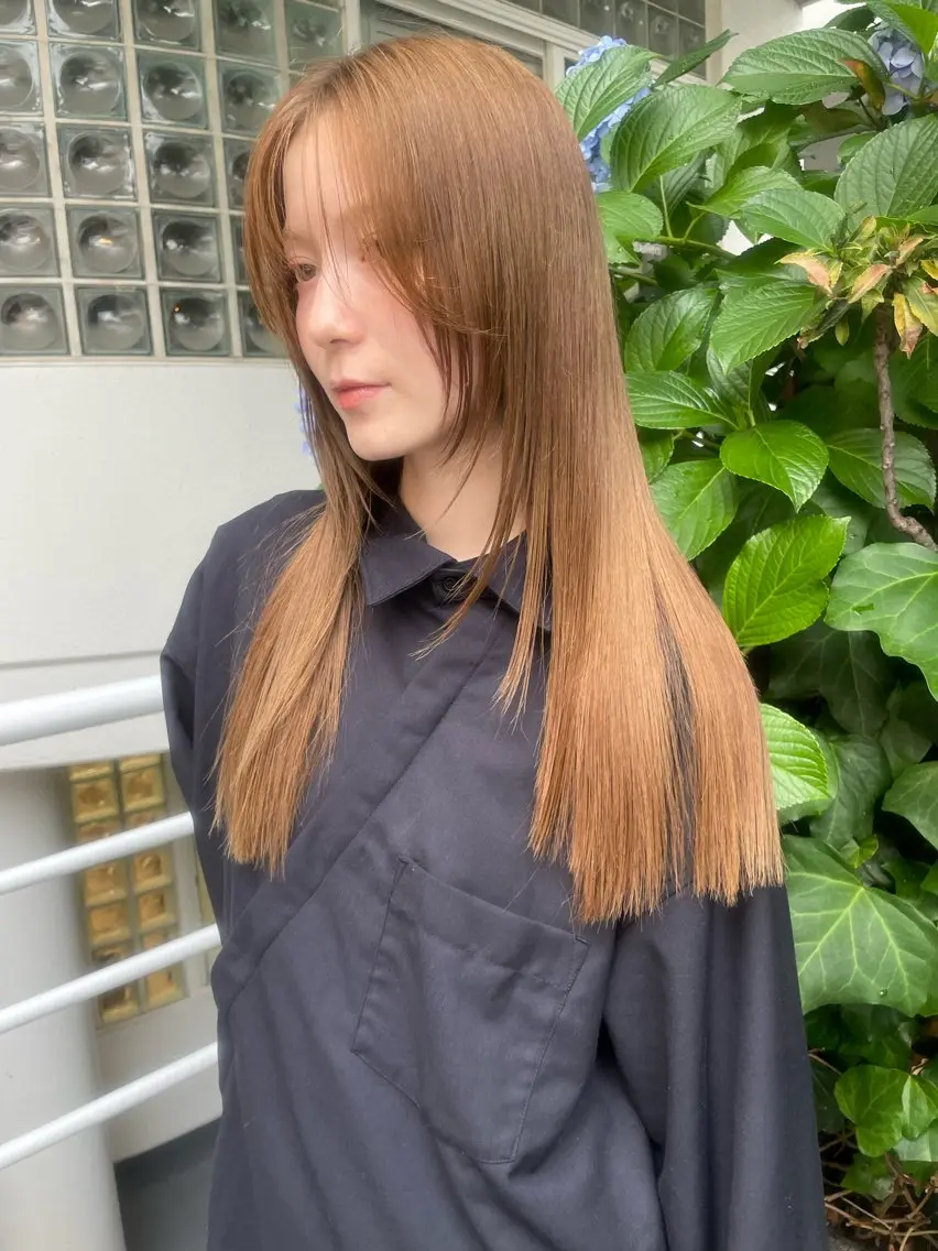 ロング カット ヘアカラー トリートメント 🍁ボブパーマ.レイ ヤーボブ🍁陸来のヘアスタイル