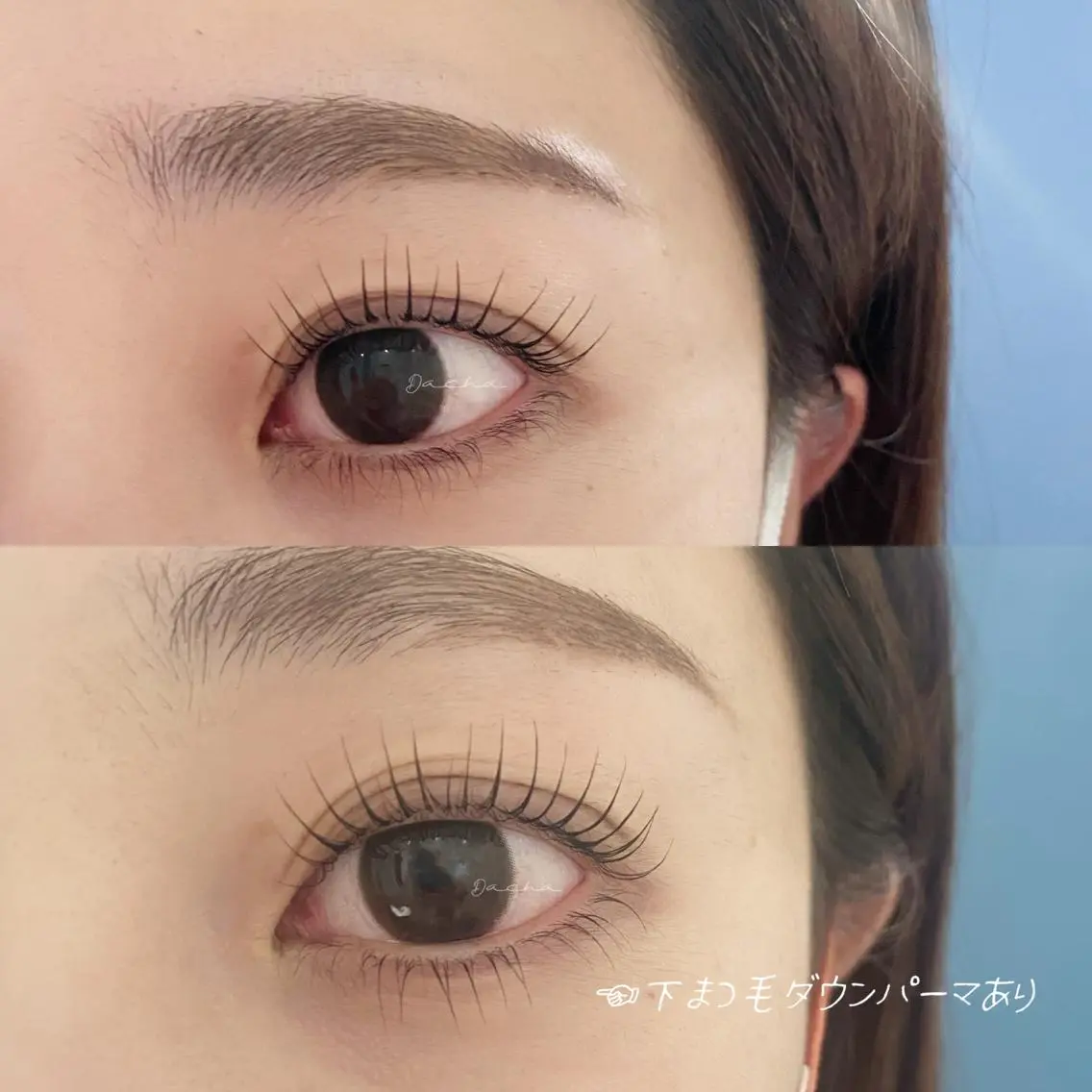 【お写真撮影&クチコミ🆗な方】まつ毛パーマ上下＋トリートメント🫧#逆まつげ#束感まつ毛#ミニモ限定の写真