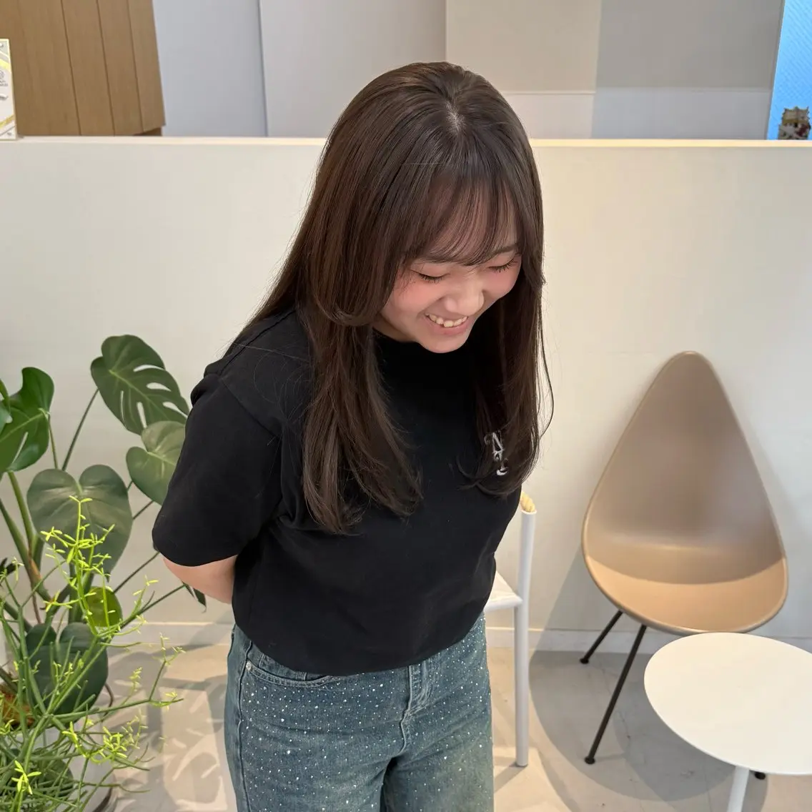 カラー アッシュ アッシュブラウン ブラウンカラー ヘアカラー トリートメント ナチュラルカラー💫 RIRINAのヘアスタイル
