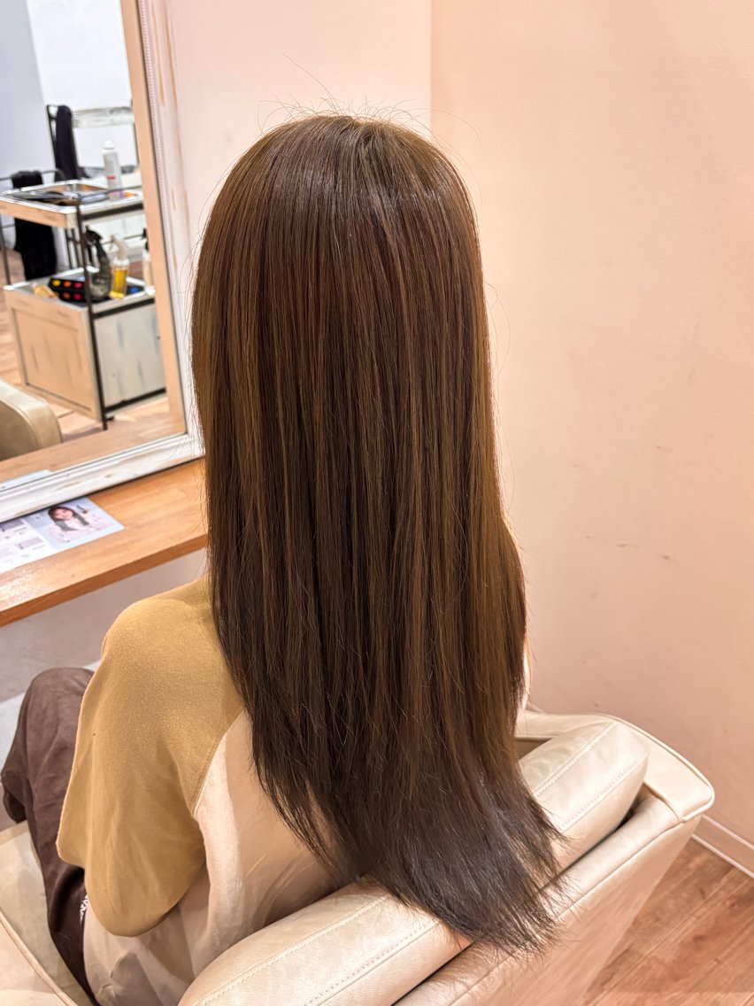 ロング カラー カット ヘアカラー 永井大樹✨ 透明感カラー✨のヘアスタイル