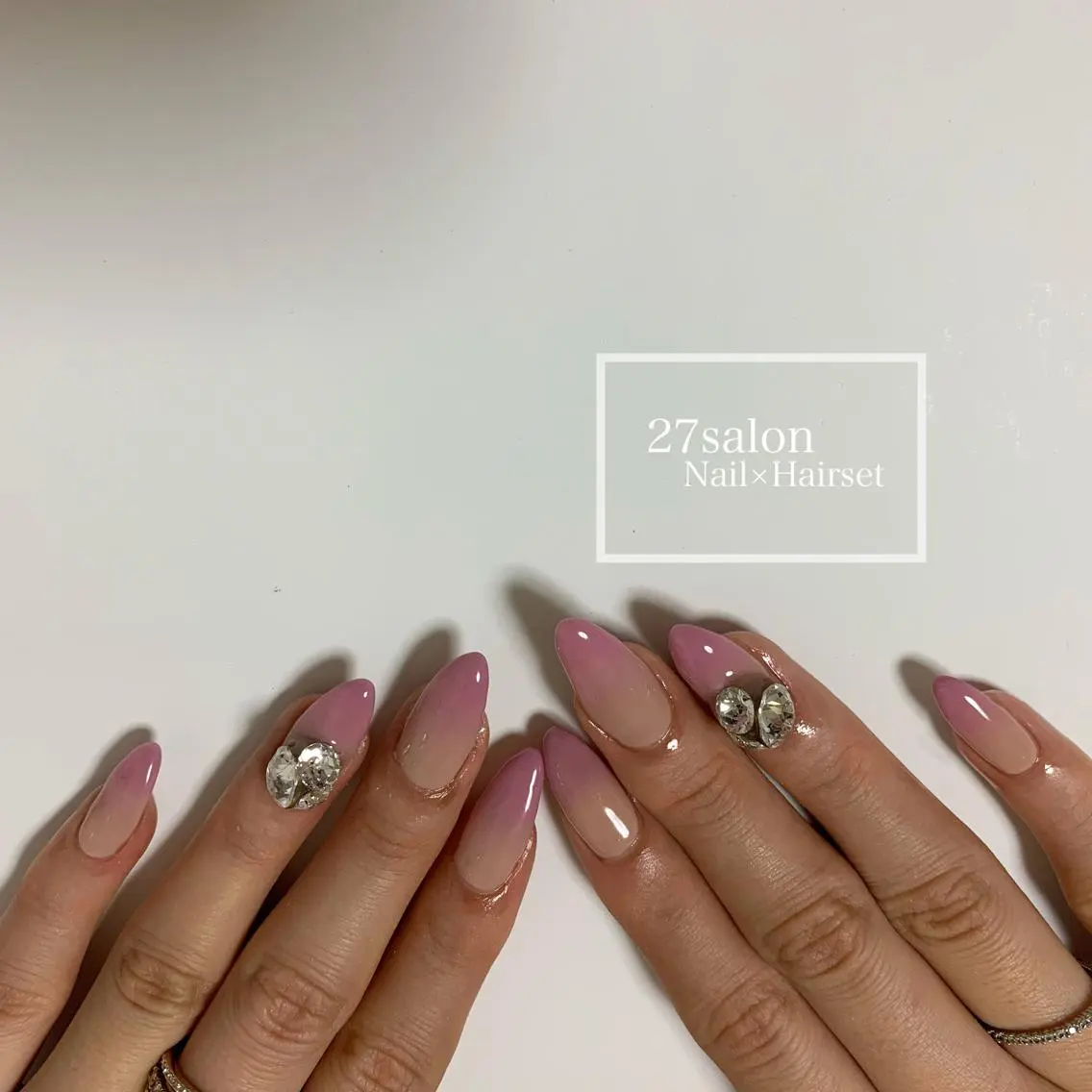 ネイル グラデーション ピンク 27salon yuinaのネイルデザイン