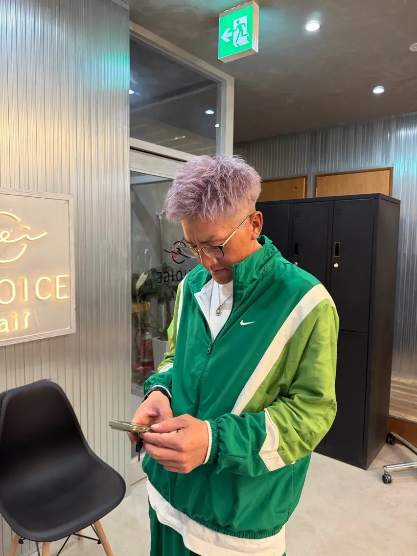 【メンズ限定メニュー】💈カット+ブリーチ有りダブルカラー+トリートメント付💈の写真