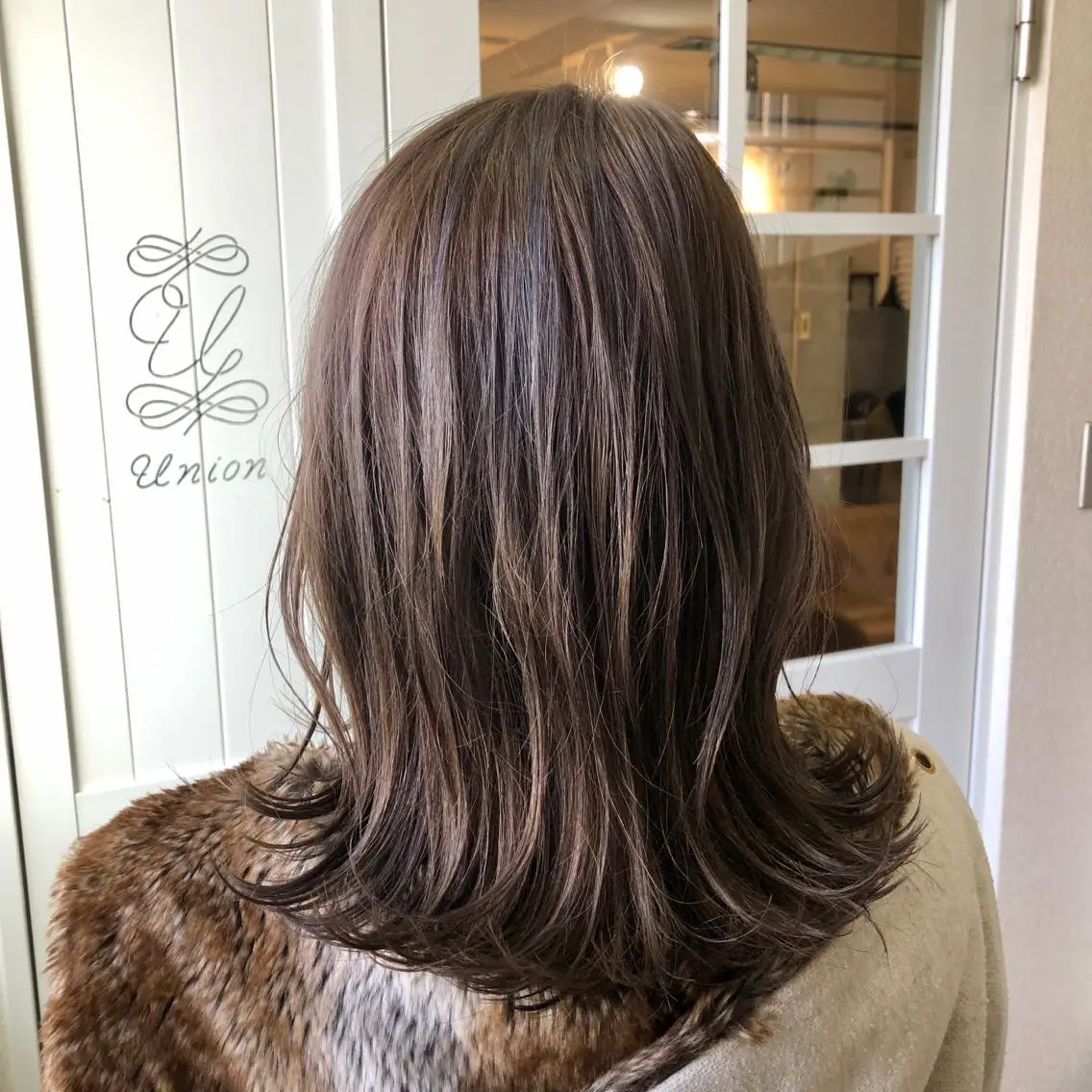 セミロング カラー アッシュ 透明感カラー ハイライトカラー ラベンダーカラー ラベンダーアッシュ 江上拓郎/ショート /酸性ストレートのヘアスタイル
