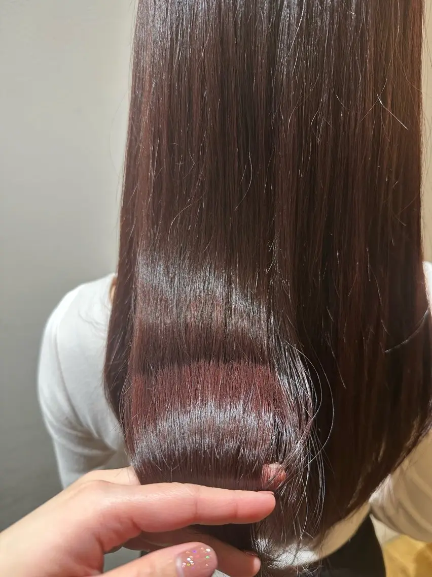 ロング カラー カット トリートメント いまじゅく あおいのヘアスタイル
