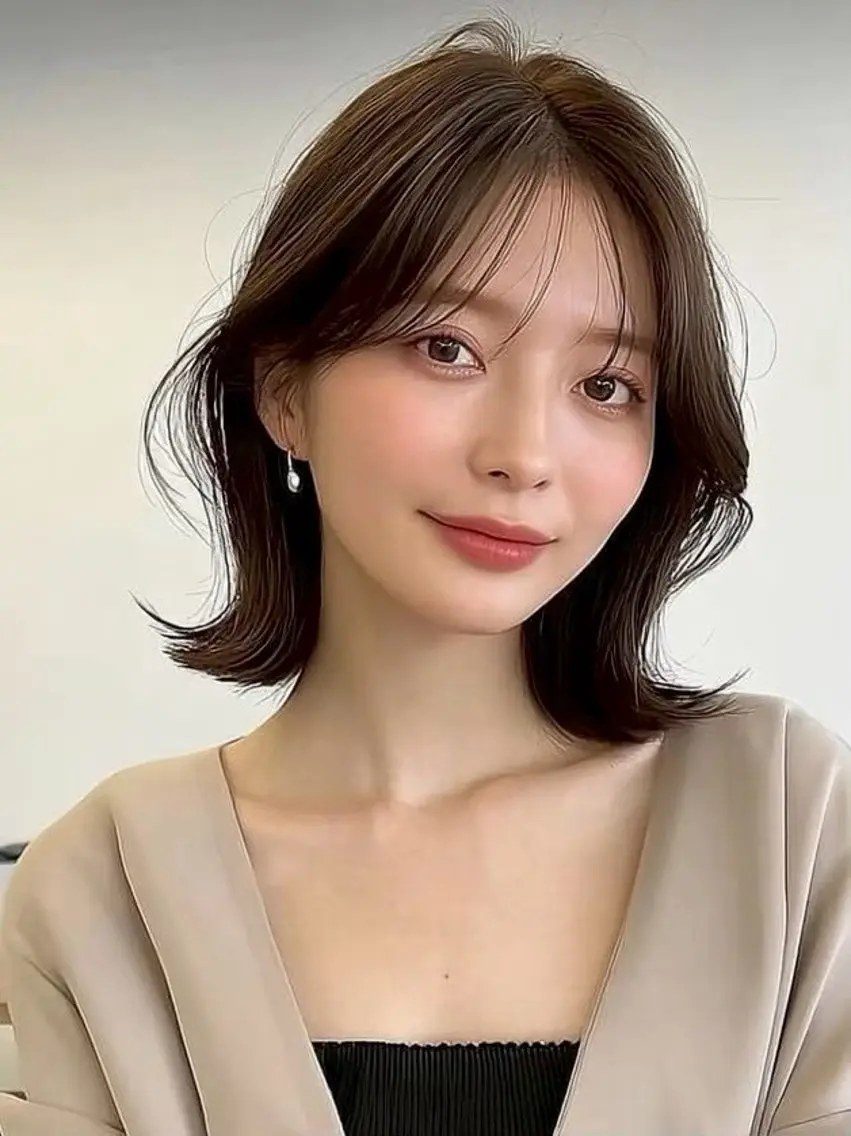 ミディアム カラー 神田 絢飛のヘアスタイル