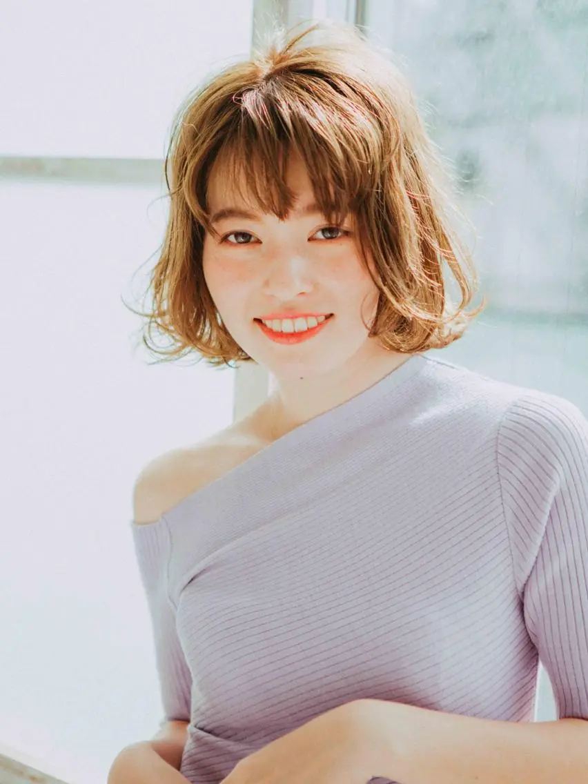 5月平日限定✨前髪カット+ヘアカラーの写真