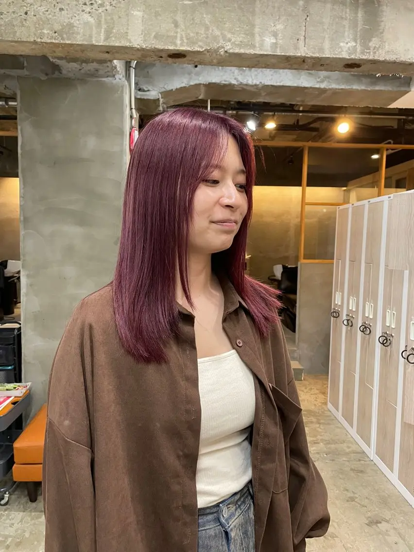 ミディアム 坂田 春樹のヘアスタイル