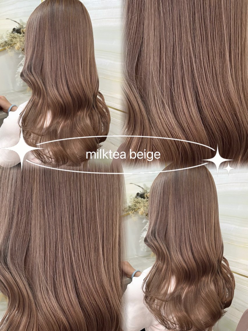 セミロング カラー ヘアカラー あみ/暗髪オリ ーブ特化🍃髪質改善のヘアスタイル