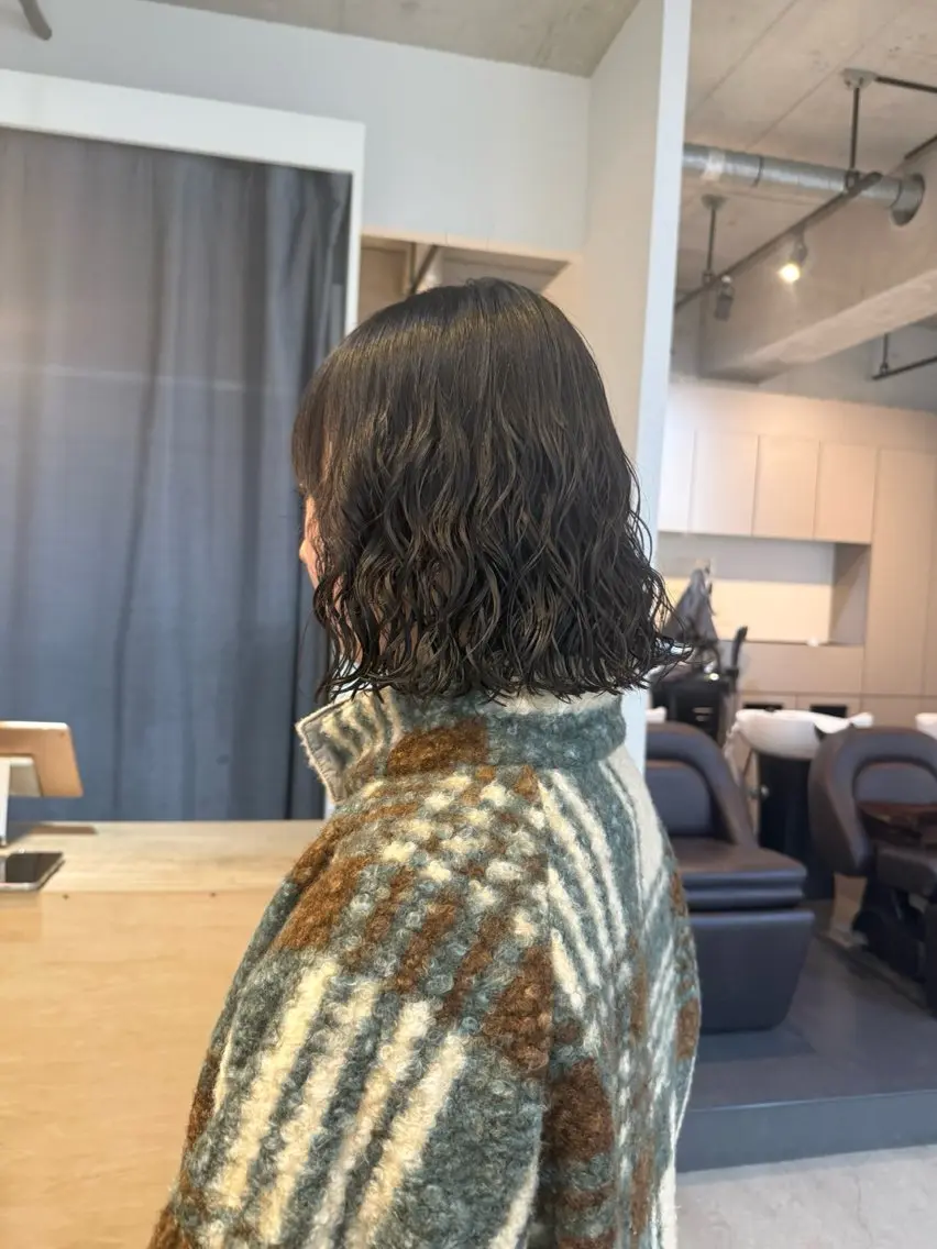ショート カット パーマ トリートメント 🌿朝5分でお洒落 パーマスタイル🌿のヘアスタイル
