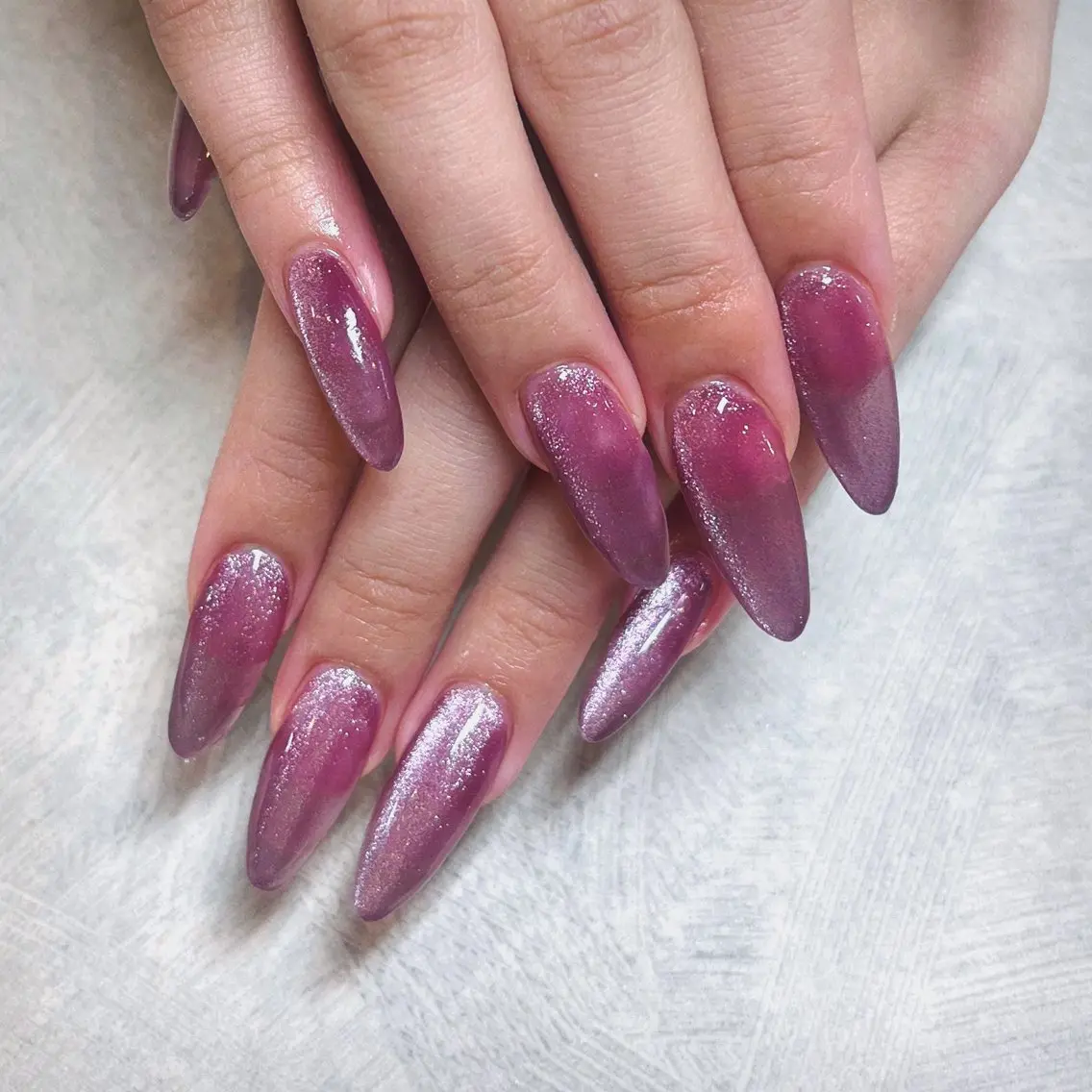 ネイル マグネットネイル スカルプネイル ハンドネイル nail patio 新越谷 yukiのネイルデザイン