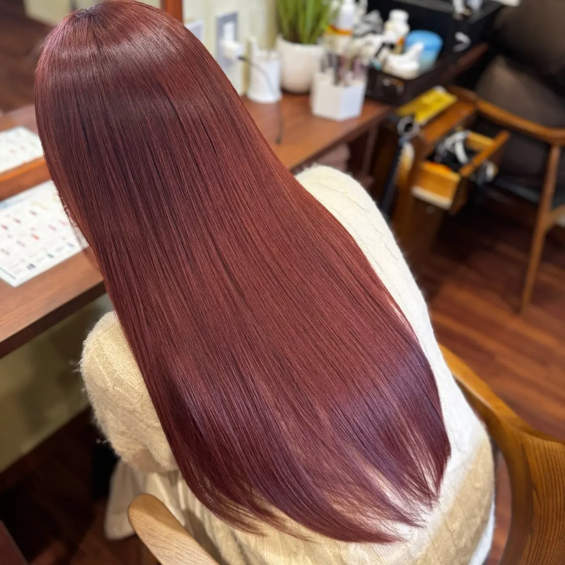 ロング ヘアカラー トリートメント 似合わせ/たにざわ しんごう≫南草津のヘアスタイル