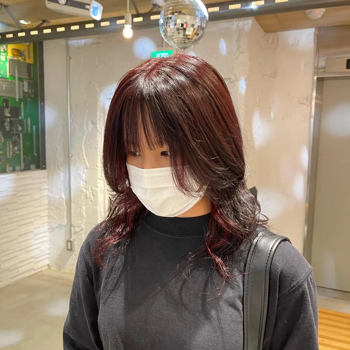 セミロング カラー nameless miichiのヘアスタイル