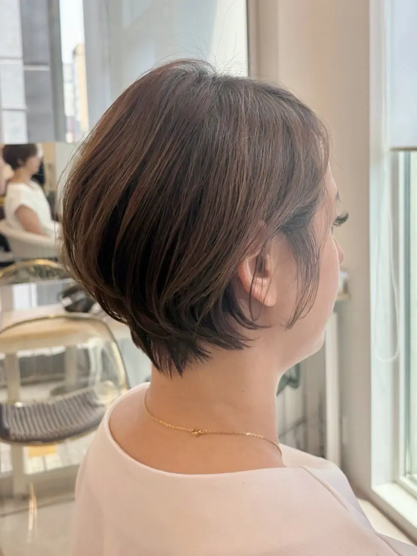 ショート ショートボブ ボブ ショートヘア 小顔カット まあるいショートボブ 🐥廣瀬そらのヘアスタイル