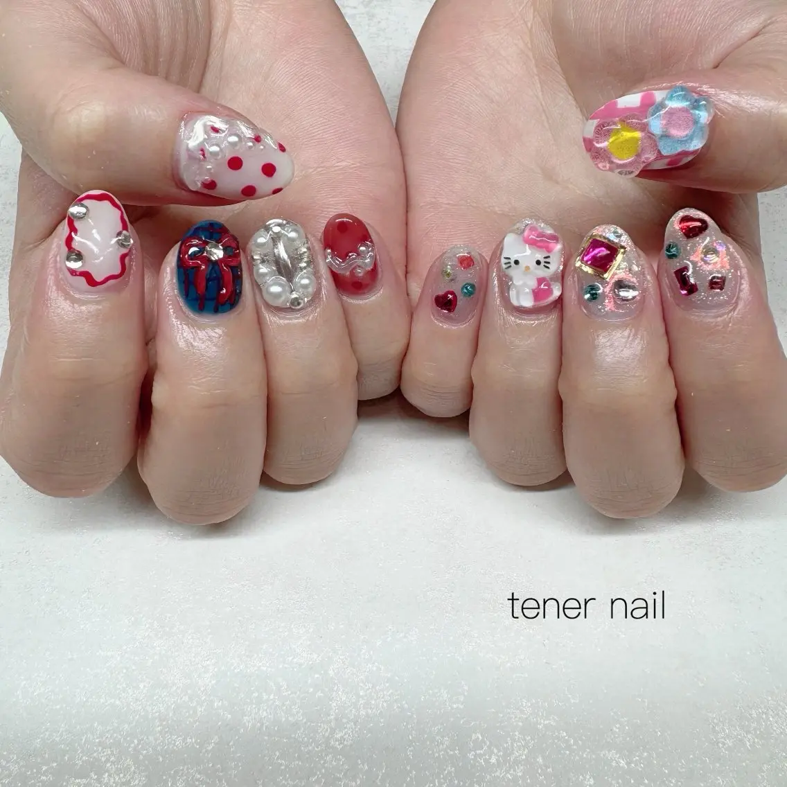 ネイル キラキラネイル ハンドネイル テネルネイル tener nailのネイルデザイン