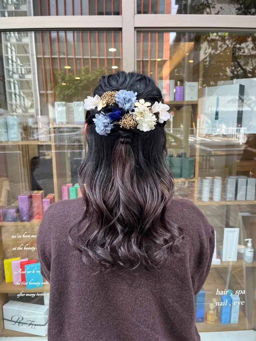 ヘアアレンジ Miwa🦋渋谷/透 明感カラー/韓国ヘアのヘアスタイル