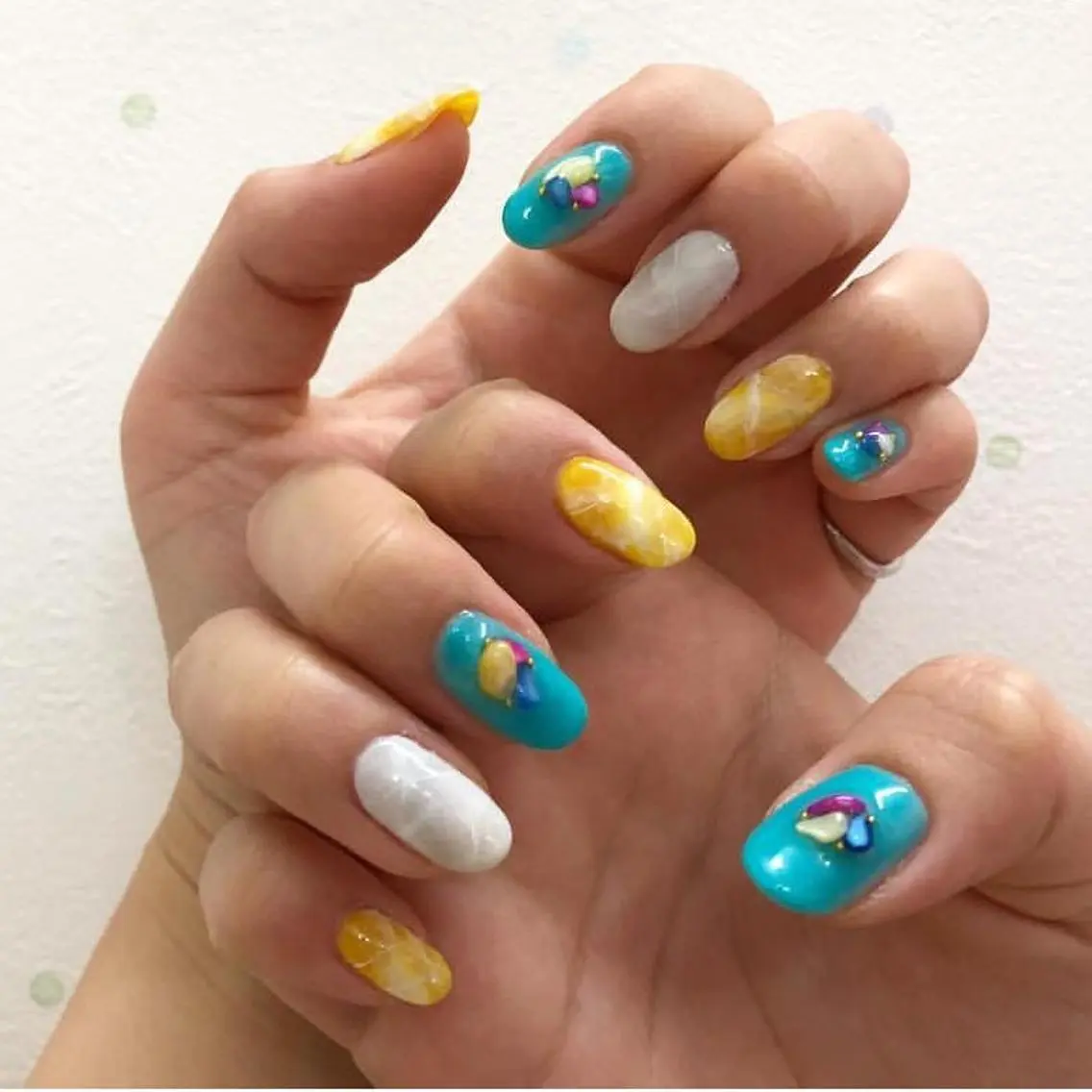 ネイル 大理石ネイル(マーブル) nail yukkoのネイルデザイン