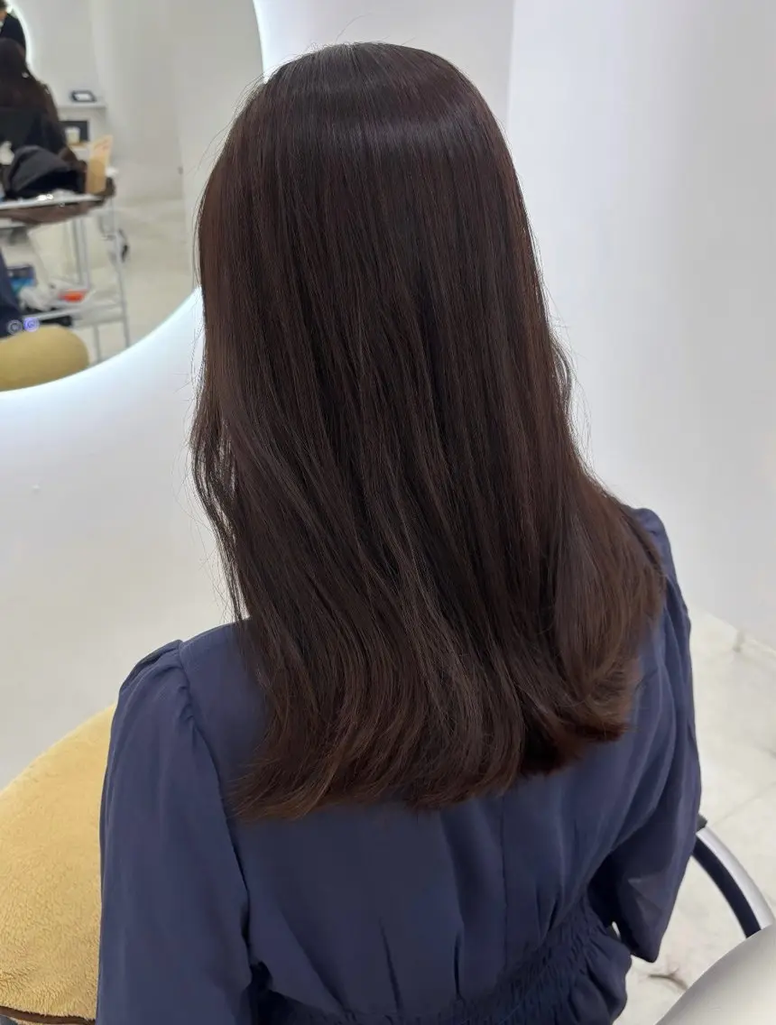 ミディアム カラー カット ヘアカラー トリートメント 【aini天王寺】 𝐚𝐢𝐫𝐢✂︎のヘアスタイル
