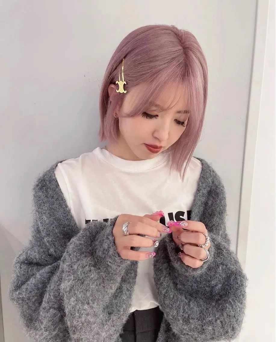 ミディアム カラー ブリーチ ブロンド 心斎橋/ブリーチ minamiのヘアスタイル