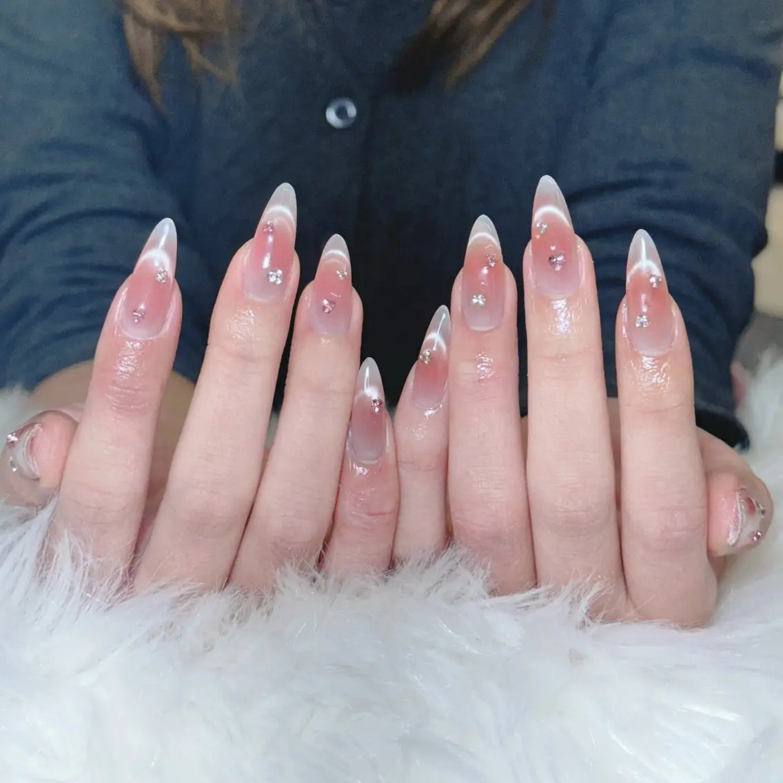 ネイル 韓国ネイル 持ち込み ニュアンスネイル ワンホンネイル ハンドネイル AKIKO NAILのネイルデザイン