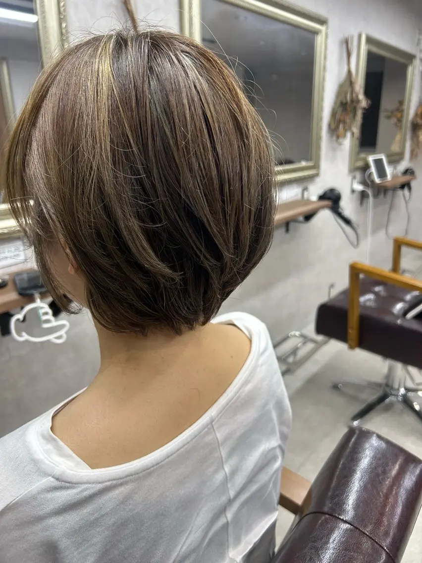 ショート カラー カット ヘアカラー Lien 深井店のヘアスタイル