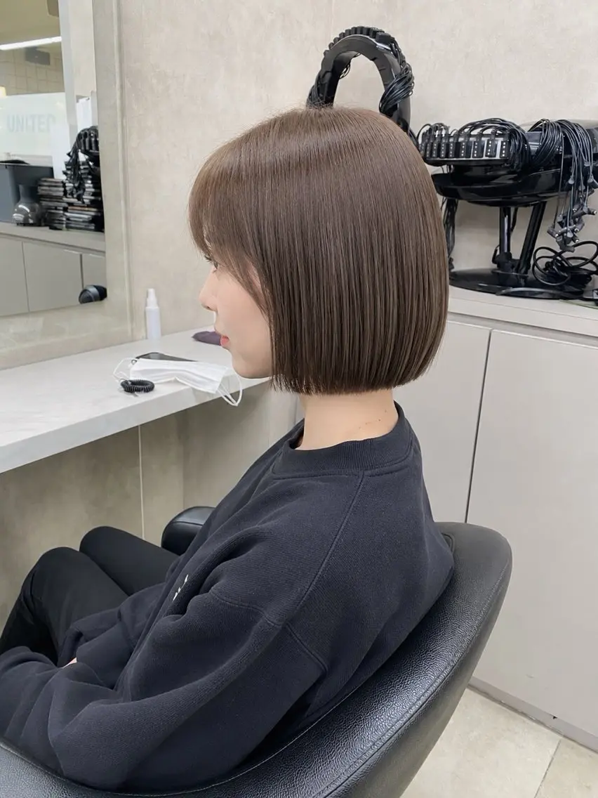 ショート カラー カット ヘアカラー トリートメント ブリーチ縮毛矯正加藤 韓国ヘア🫧のヘアスタイル