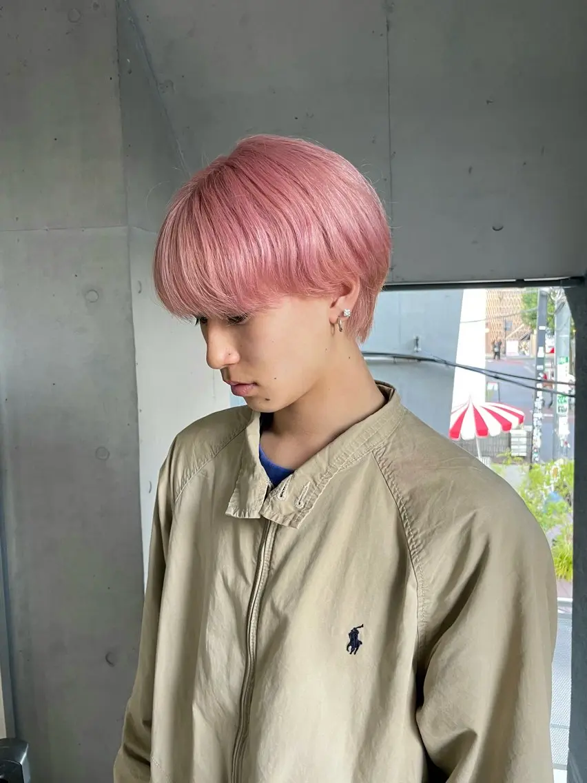 カラー ブリーチ カット ヘアカラー トリートメント ミルクティーベージュ ブリーチ🖤サヤカのヘアスタイル