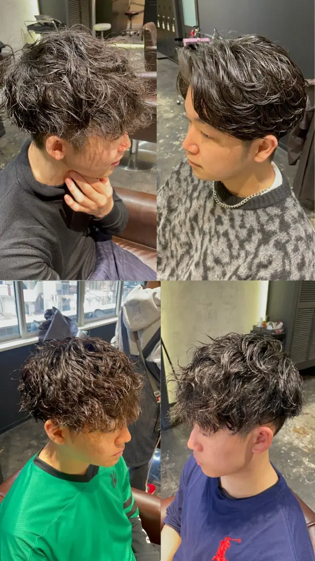 パーマ メンズ カット パーマ 💈メンズ職人 ルキト💈のヘアスタイル