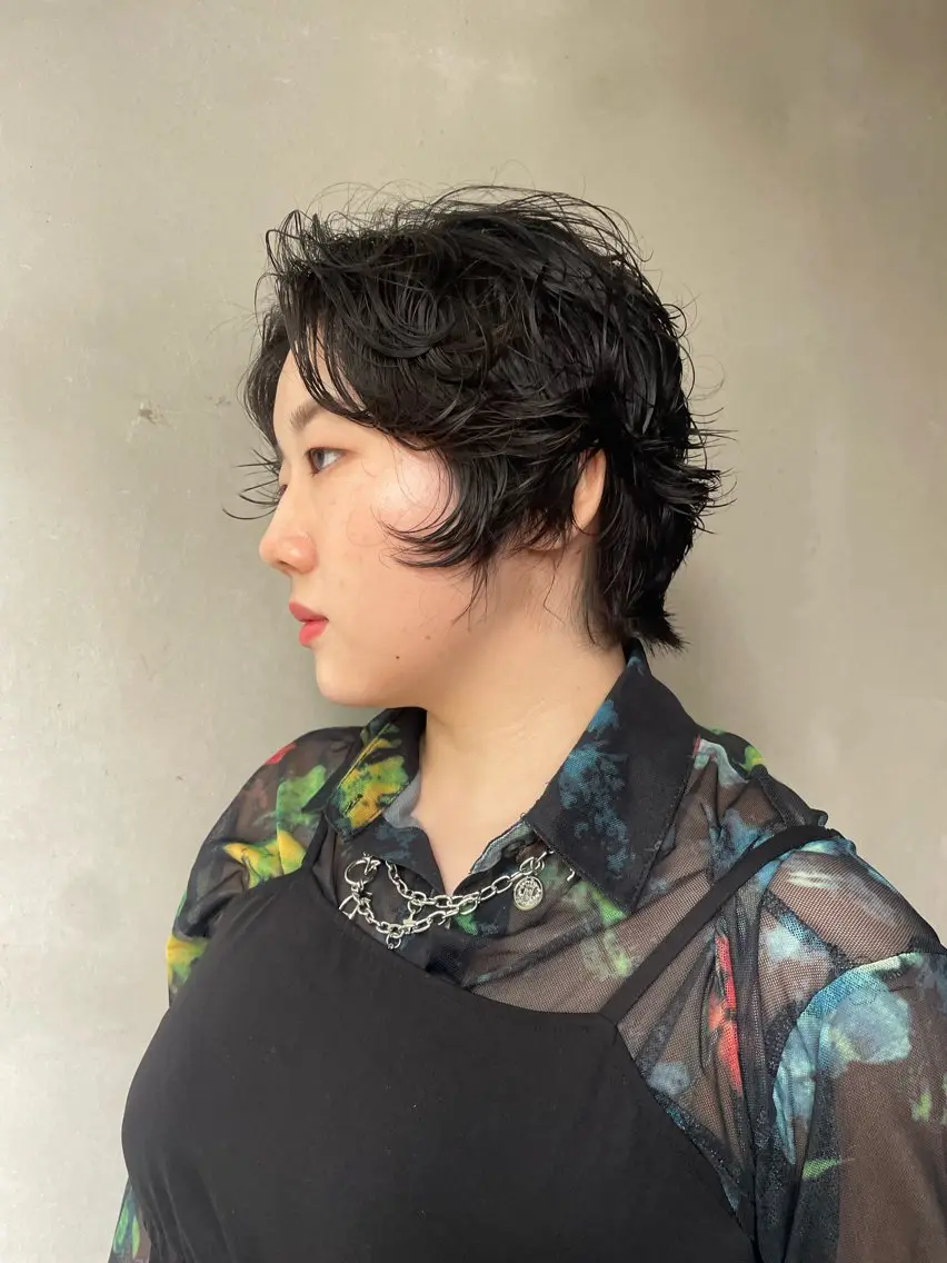 ショート パーマ ショートヘア 長島 舞のヘアスタイル