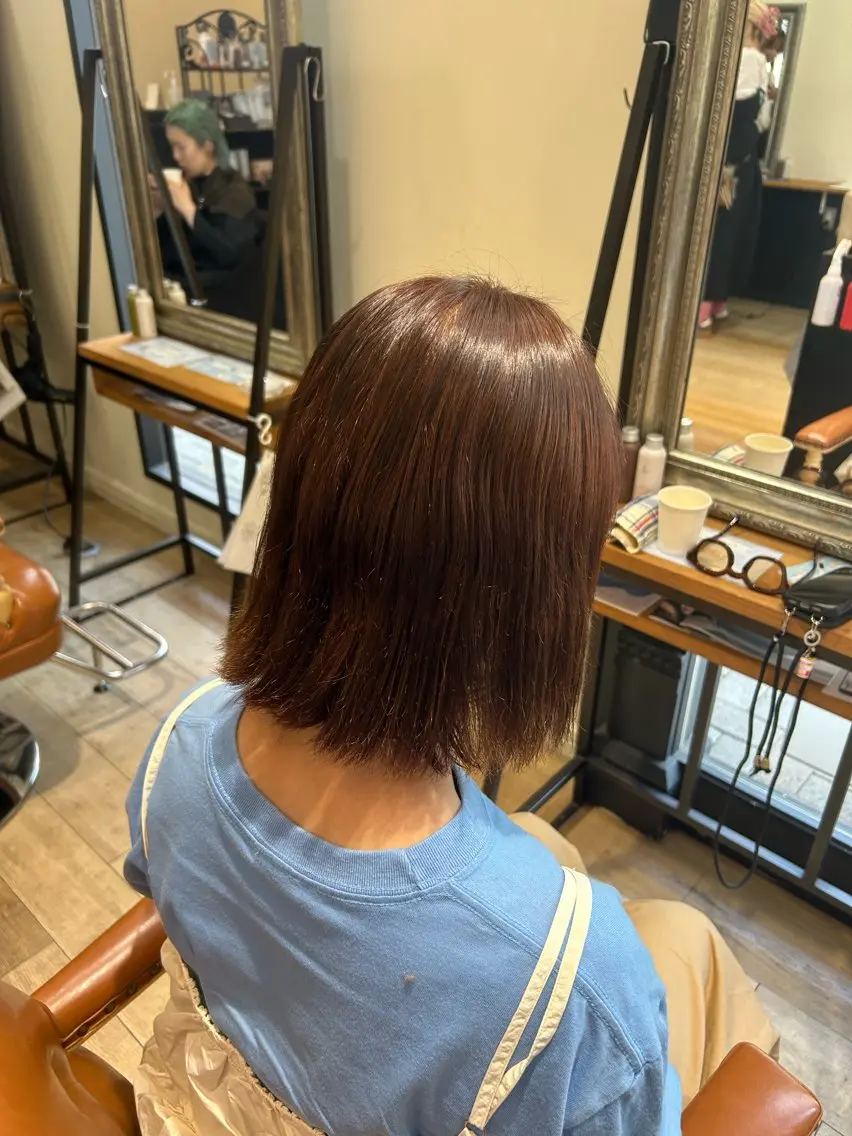 ショート カラー ヘアカラー 松尾 遥花のヘアスタイル