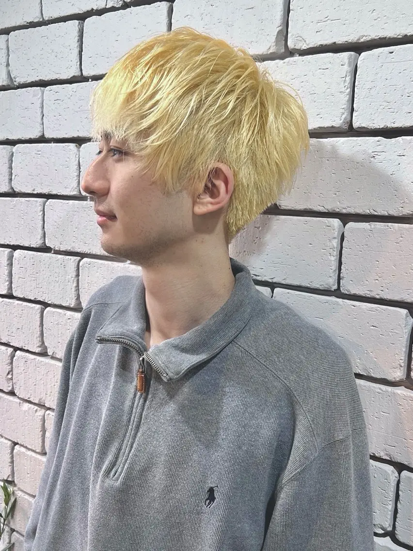 🌟人気🌟カット+1ブリーチ+カラー+ヘッドスパ(メンズのみ)の写真