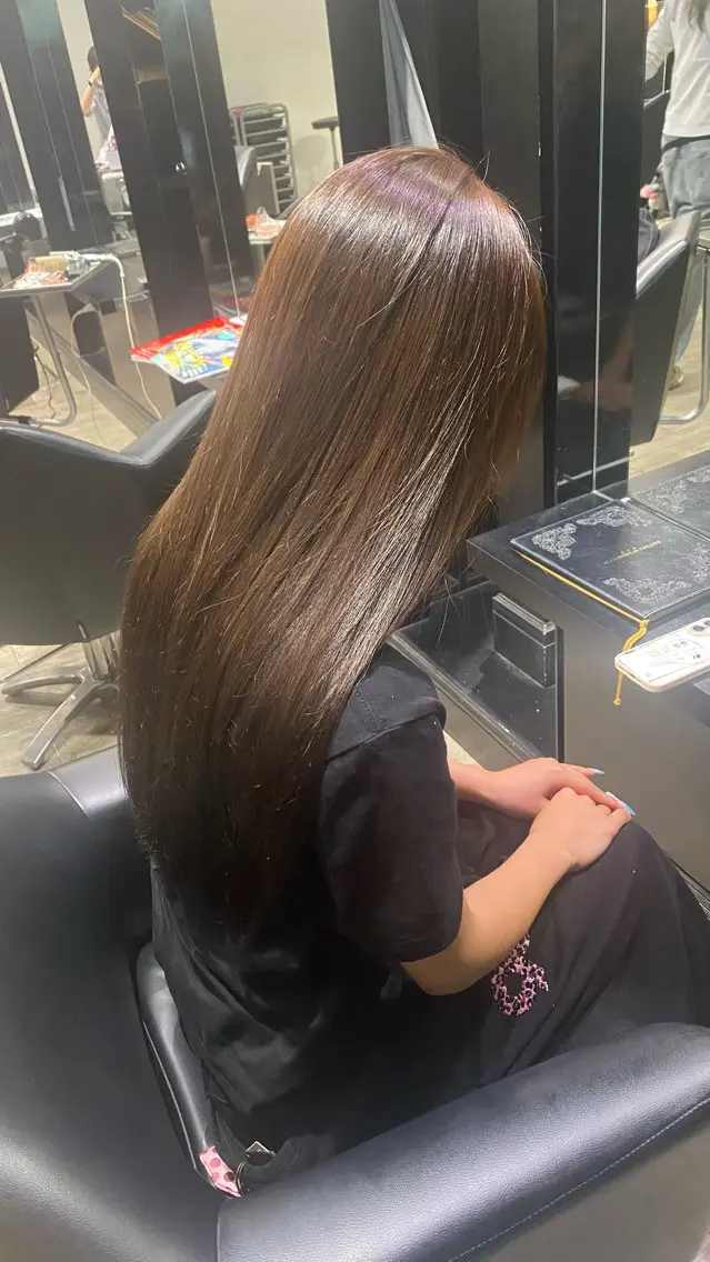 ロング ヘアカラー トリートメント 水野 聖哉のヘアスタイル