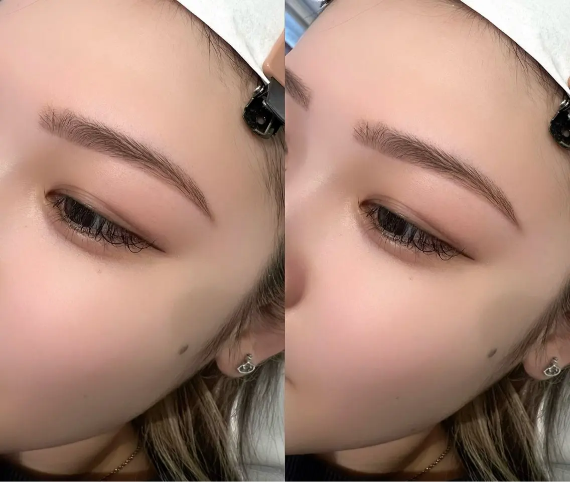アイブロウWAX、毛抜き、カット、間引き、お仕上げのメイク付き🤎の写真