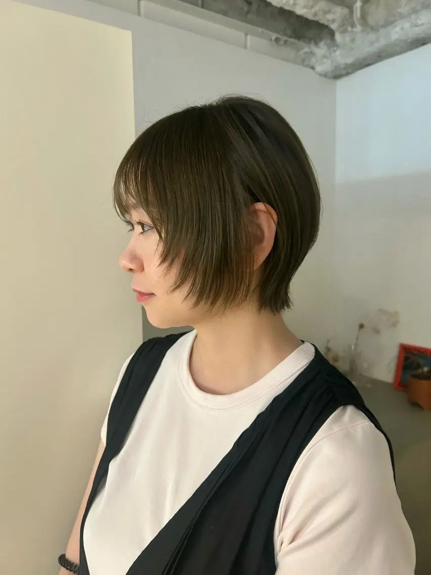 ショート カラー ショートヘア カット ヘアカラー トリートメント chico .のヘアスタイル
