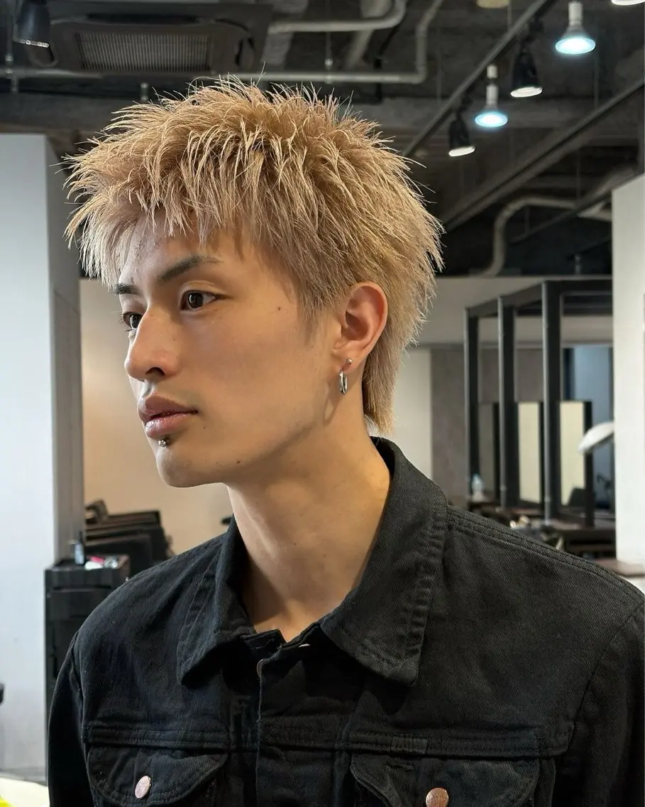 ショート メンズ ヘアカラー トリートメント 🔥二刀流美容師🔥 渋谷/近澤瑠以✂️のヘアスタイル